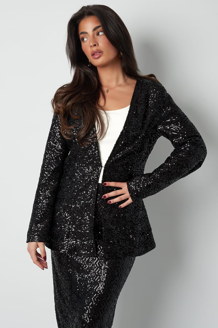 Glitter blazer - black Picture6